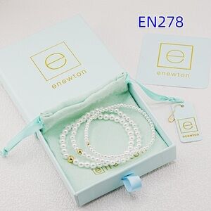 🕊️ enewton Inspired Pure Pearl Bracelet Stack Set